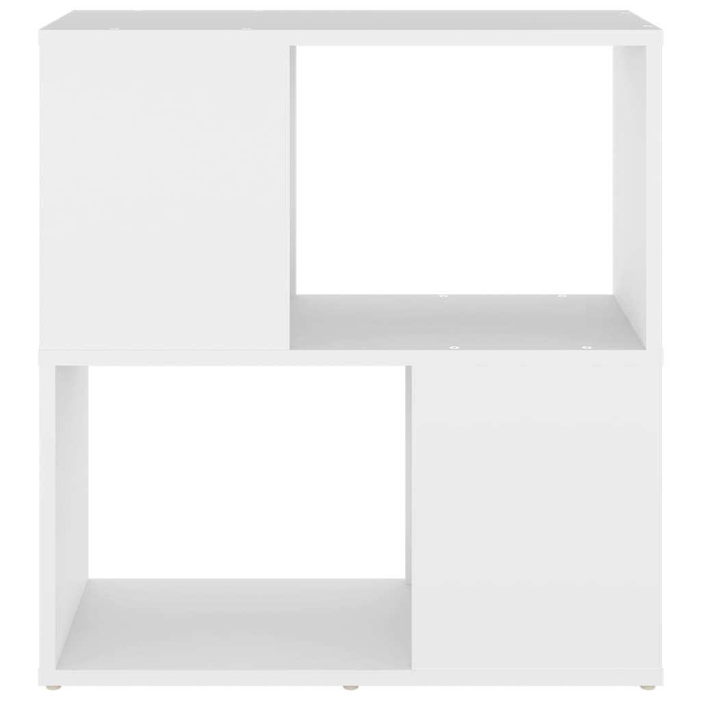 Βιβλιοθήκη Λευκή 60 x 24 x 63 εκ. από Επεξ. Ξύλο
