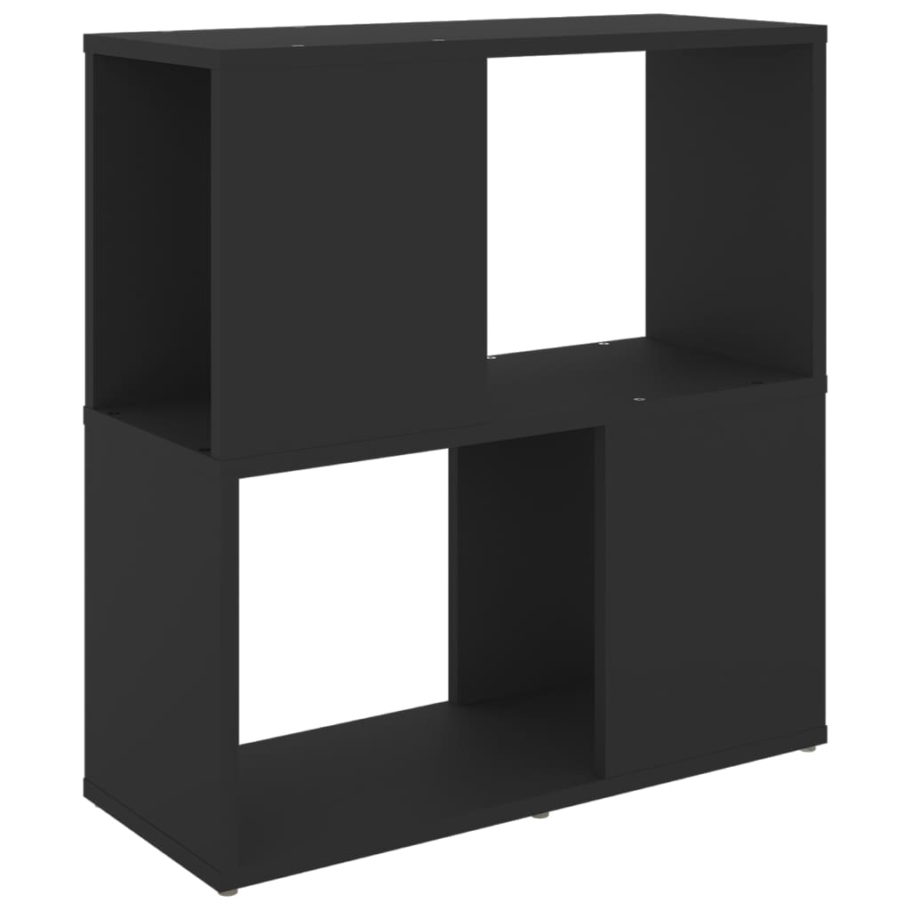 Βιβλιοθήκη Μαύρη 60 x 24 x 63 εκ. από Επεξ. Ξύλο - Pakobazaar