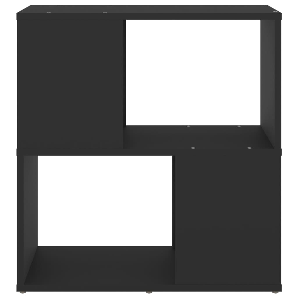 Βιβλιοθήκη Μαύρη 60 x 24 x 63 εκ. από Επεξ. Ξύλο - Pakobazaar