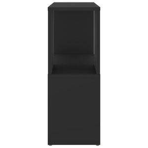 Βιβλιοθήκη Μαύρη 60 x 24 x 63 εκ. από Επεξ. Ξύλο - Pakobazaar
