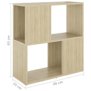 Βιβλιοθήκη Sonoma Δρυς 60 x 24 x 63 εκ. Μοριοσανίδα