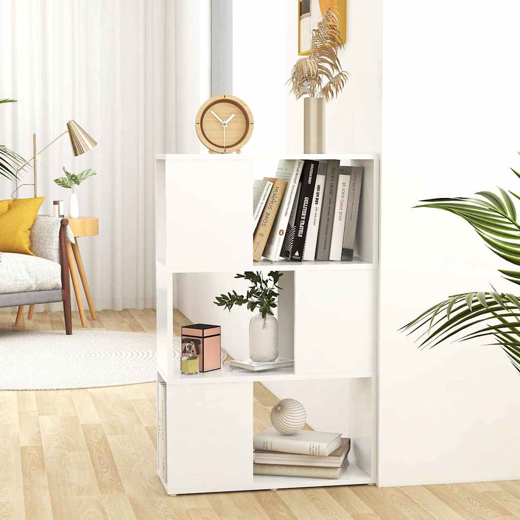 Βιβλιοθήκη/Διαχωριστικό Χώρου Λευκό 60x24x94 εκ. Μοριοσανίδα