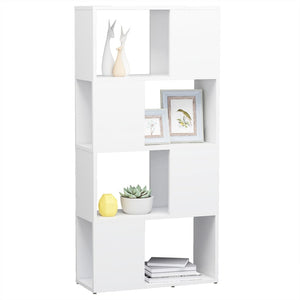 Βιβλιοθήκη/Διαχωριστικό Χώρου Λευκό 60x24x124,5 εκ. Μοριοσανίδα
