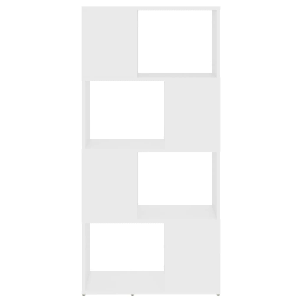 Βιβλιοθήκη/Διαχωριστικό Χώρου Λευκό 60x24x124,5 εκ. Μοριοσανίδα