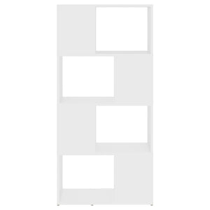 Βιβλιοθήκη/Διαχωριστικό Χώρου Λευκό 60x24x124,5 εκ. Μοριοσανίδα
