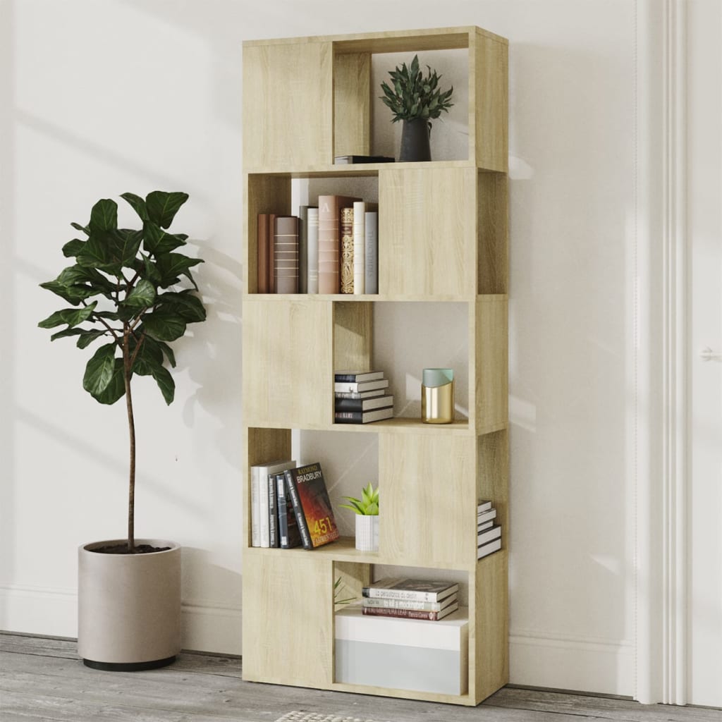Βιβλιοθήκη/Διαχωριστικό Χώρου Sonoma Δρυς 60x24x155 εκ. - Pakobazaar