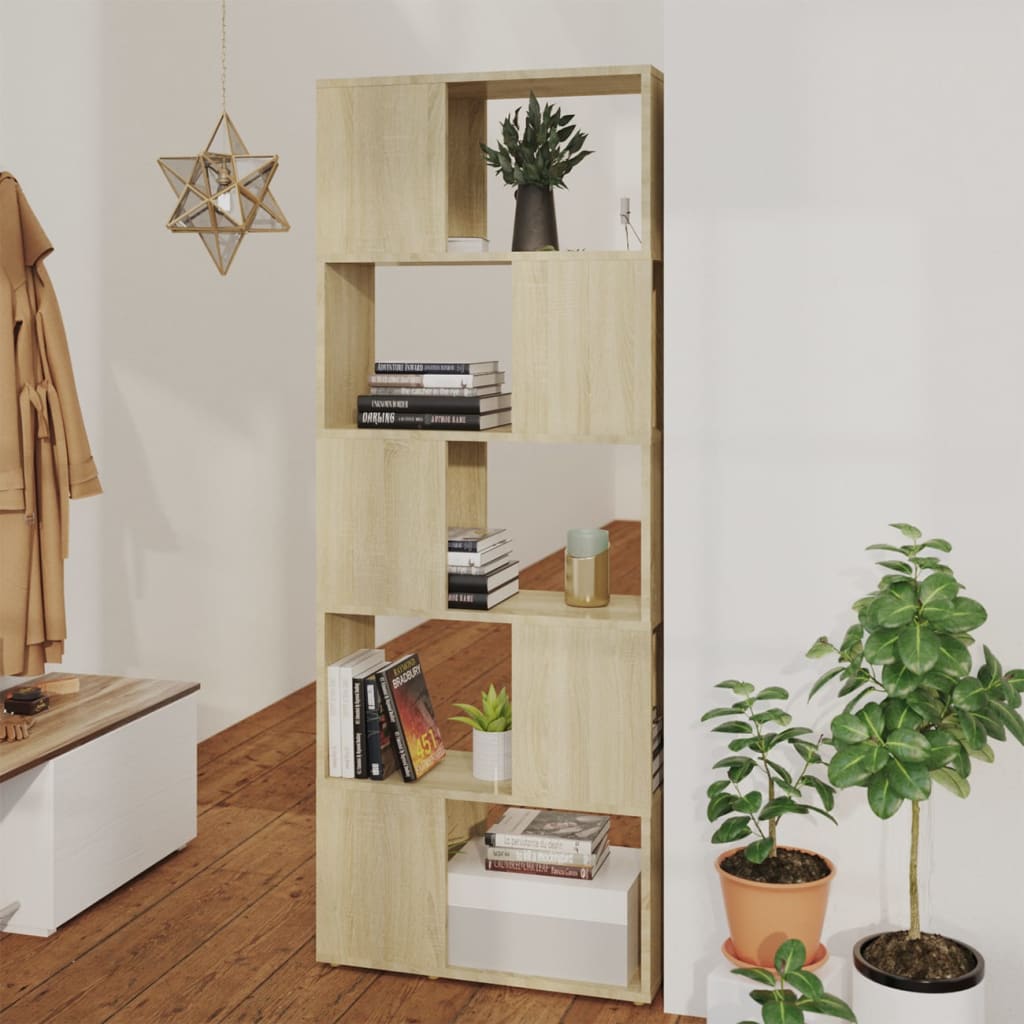 Βιβλιοθήκη/Διαχωριστικό Χώρου Sonoma Δρυς 60x24x155 εκ. - Pakobazaar