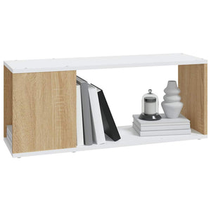 Έπιπλο Τηλεόρασης Λευκό/Sonoma Oak 80x24x32 εκ. από Μοριοσανίδα