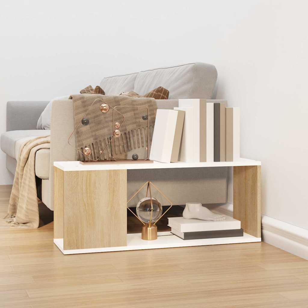 Έπιπλο Τηλεόρασης Λευκό/Sonoma Oak 80x24x32 εκ. από Μοριοσανίδα