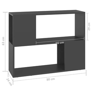 Έπιπλο Τηλεόρασης Γκρι 80 x 24 x 63 εκ. από Μοριοσανίδα