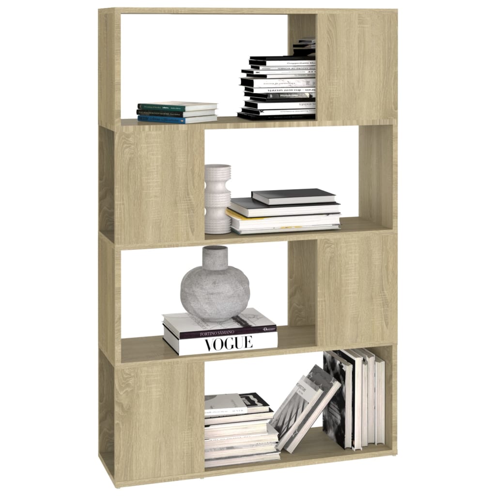 Βιβλιοθήκη/Διαχωριστικό Χώρου Sonoma Δρυς 80x24x124,5εκ Μοριοσ.