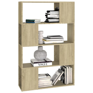 Βιβλιοθήκη/Διαχωριστικό Χώρου Sonoma Δρυς 80x24x124,5εκ Μοριοσ.