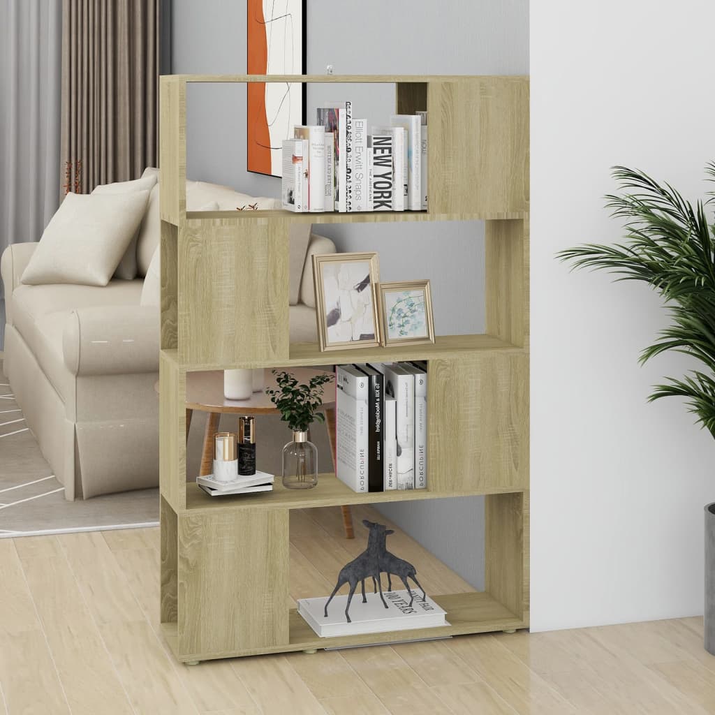 Βιβλιοθήκη/Διαχωριστικό Χώρου Sonoma Δρυς 80x24x124,5εκ Μοριοσ.