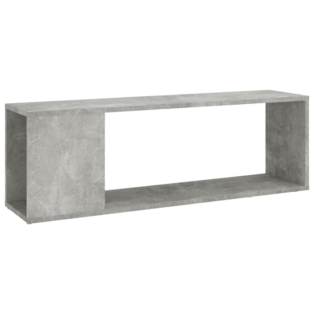 Έπιπλο Τηλεόρασης Γκρι Σκυροδέματος 100x24x32 εκ. Επεξ. Ξύλο - Pakobazaar