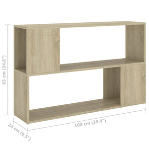 Βιβλιοθήκη Sonoma Δρυς 100 x 24 x 63 εκ. από Επεξεργασμένο Ξύλο