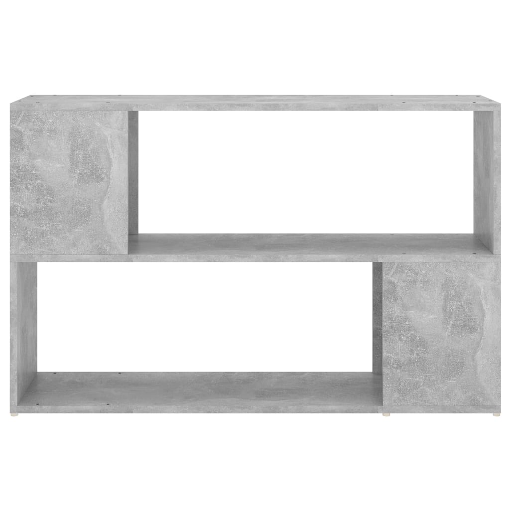 Βιβλιοθήκη Γκρι Σκυροδέματος 100 x 24 x 63 εκ. Επεξεργασμ. Ξύλο