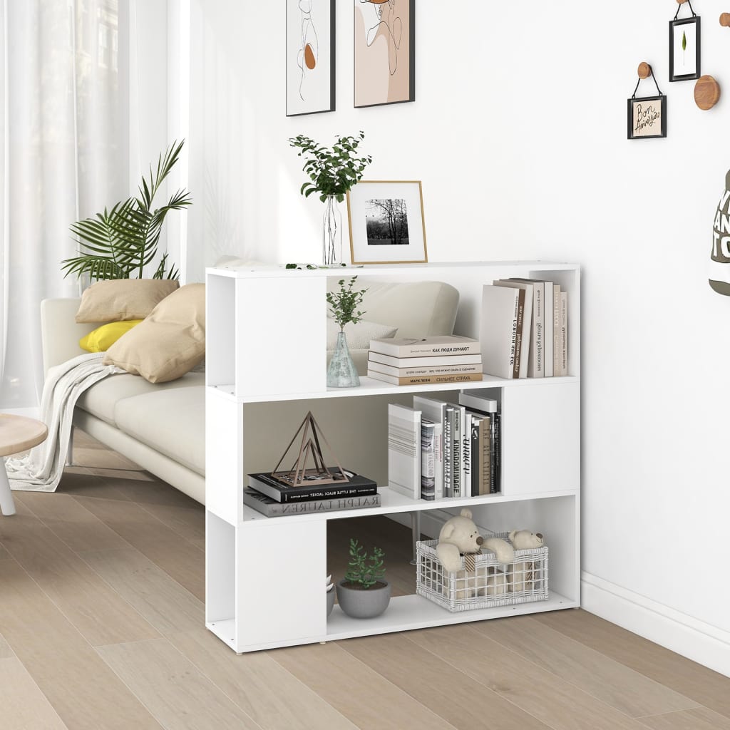 Βιβλιοθήκη/Διαχωριστικό Χώρου Λευκό 100 x 24 x 94 εκ. - Pakobazaar