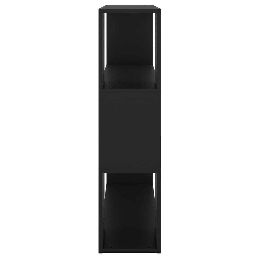 Βιβλιοθήκη/Διαχωριστικό Χώρου Μαύρο 100 x 24 x 94 εκ. - Pakobazaar
