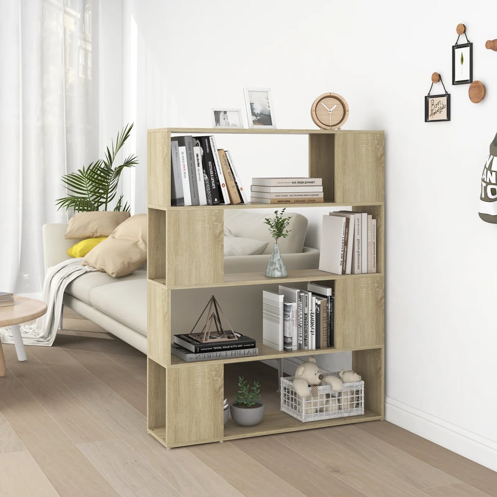 Βιβλιοθήκη/Διαχωριστικό Χώρου Sonoma Δρυς 100 x 24 x 124 εκ. - Pakobazaar