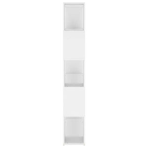Βιβλιοθήκη/Διαχωριστικό Χώρου Λευκό 100x24x155 εκ. Επεξ. Ξύλο - Pakobazaar