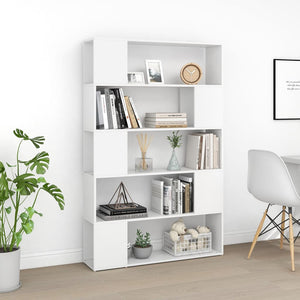 Βιβλιοθήκη/Διαχωριστικό Χώρου Λευκό 100x24x155 εκ. Επεξ. Ξύλο - Pakobazaar