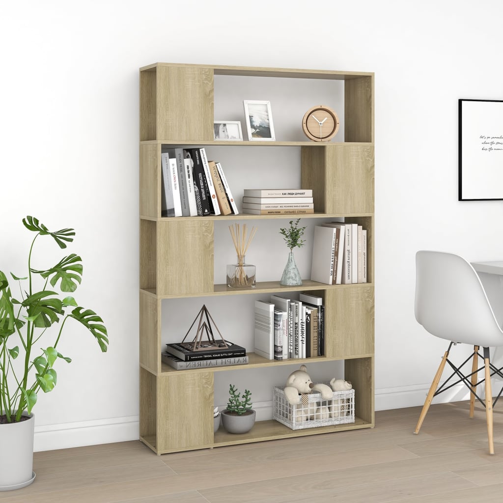 Βιβλιοθήκη/Διαχωρ. Χώρου Sonoma Δρυς 100x24x155 εκ. Επεξ. Ξύλο - Pakobazaar