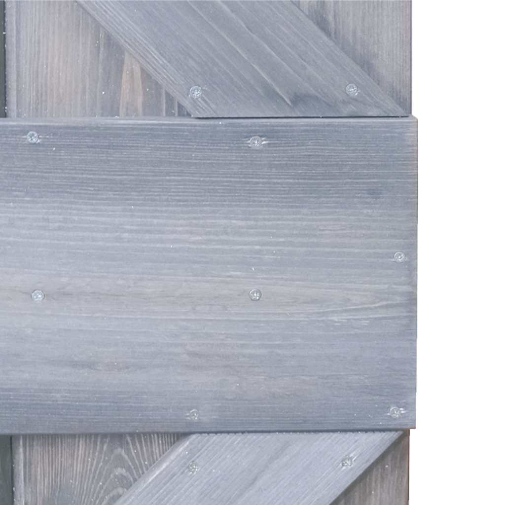 Πόρτα Γκρι 100 x 210 εκ. από Μασίφ Ξύλο Πεύκου - Pakobazaar