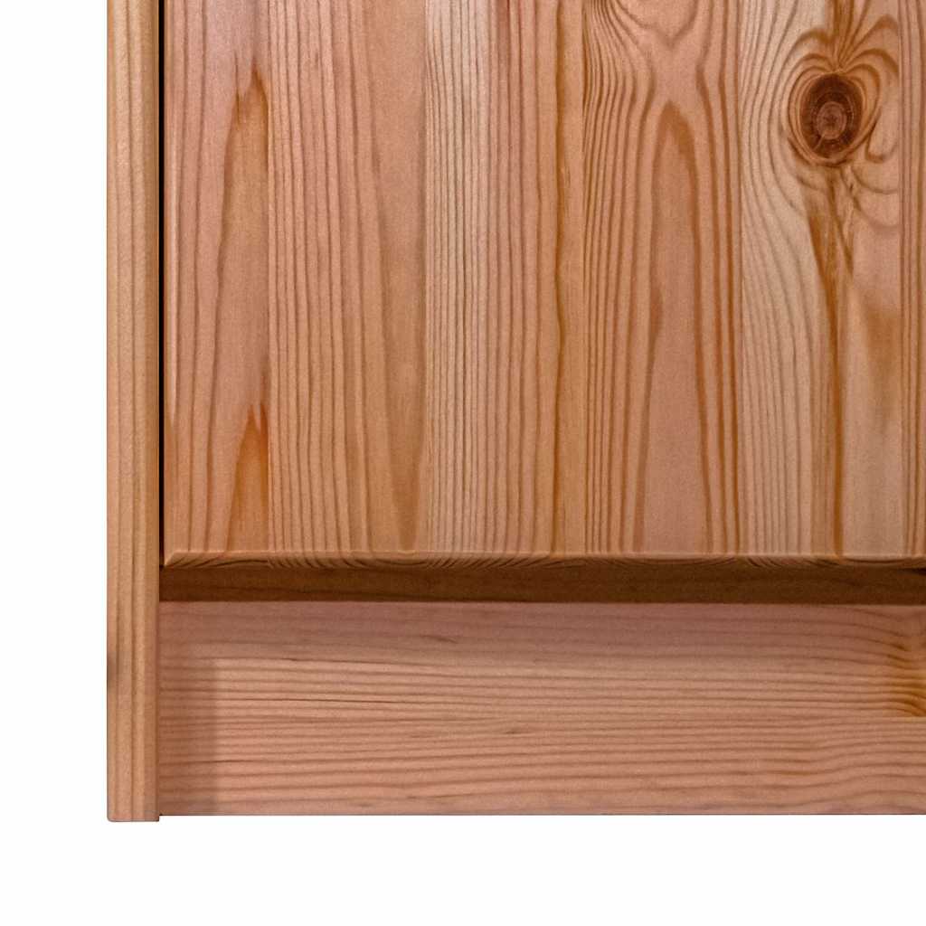Παπουτσοθήκη με 2 Πορτάκια 113 x 35 x 89 εκ. Μασίφ Ξύλο Πεύκου
