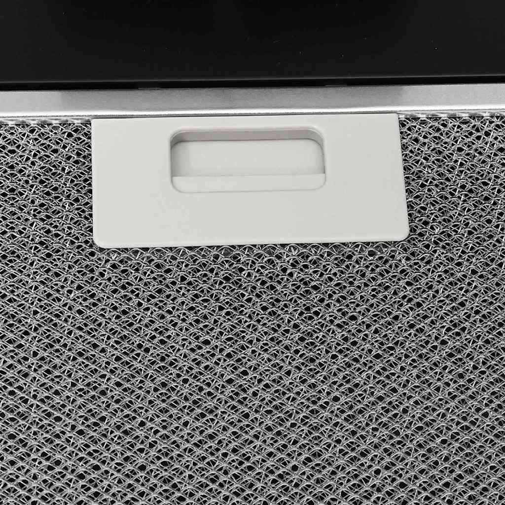 Απορροφητήρας Τοίχου Μαύρος 90 εκ. από Ατσάλι και Ψημένο Γυαλί - Pakobazaar