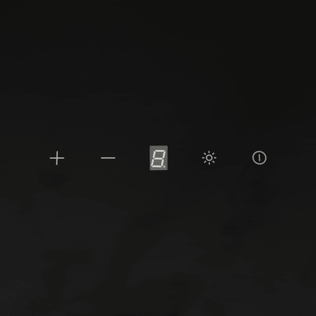 Απορροφητήρας Τοίχου Μαύρος 60 εκ. από Ατσάλι και Ψημένο Γυαλί - Pakobazaar