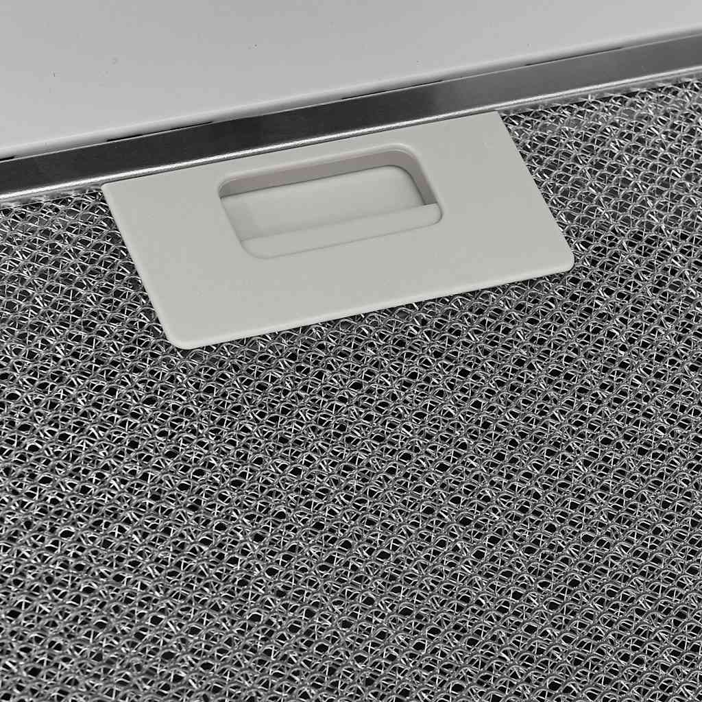 Απορροφητήρας Τοίχου Λευκός 60 εκ. από Ατσάλι και Ψημένο Γυαλί - Pakobazaar