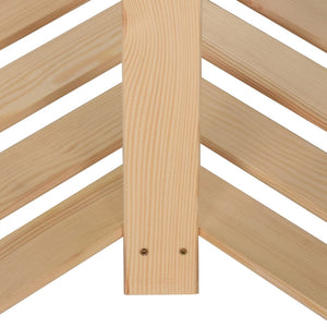 Γωνιακή Ραφιέρα 5 Επιπέδων 82,5x82,5 x170 εκ. Μασίφ Ξύλο Πεύκου