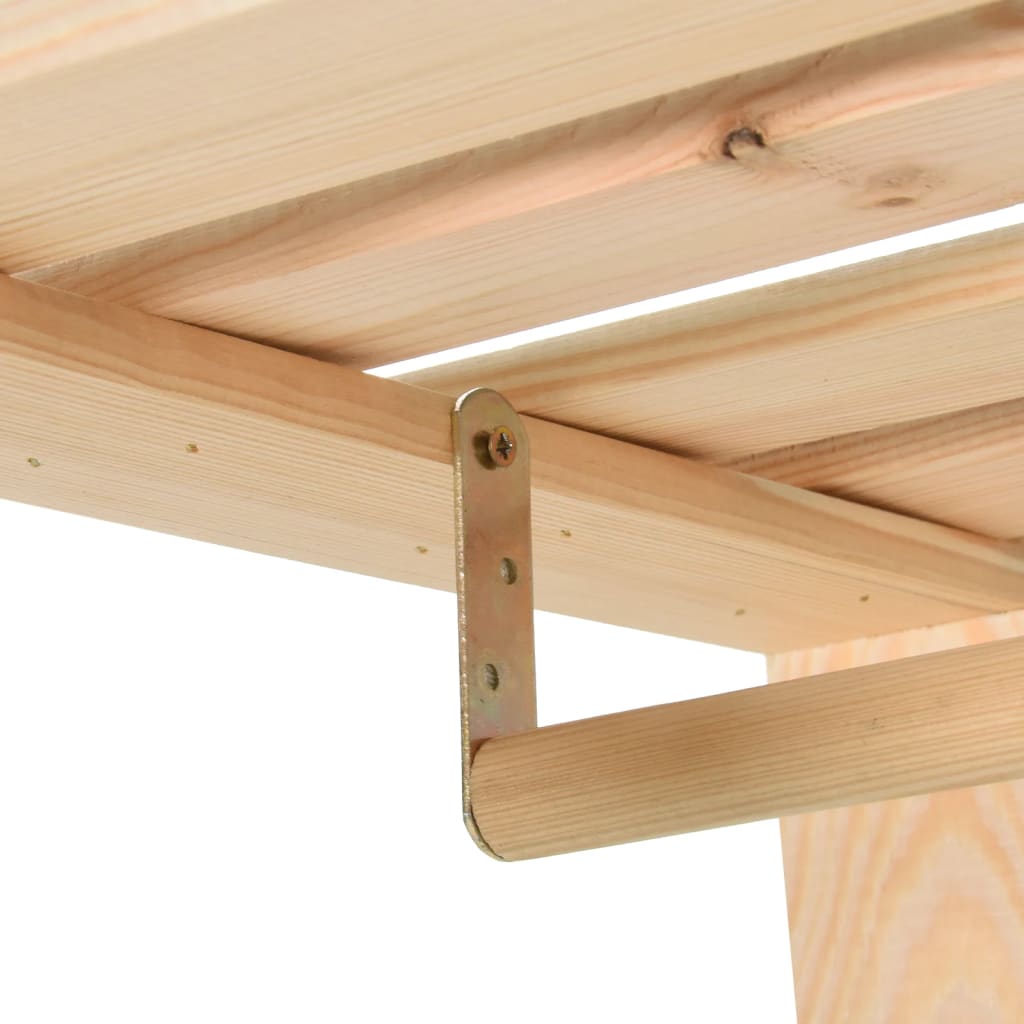 Κρεμάστρα Ρούχων Δαπέδου 110x38x170 εκ. από Μασίφ Ξύλο Πεύκου