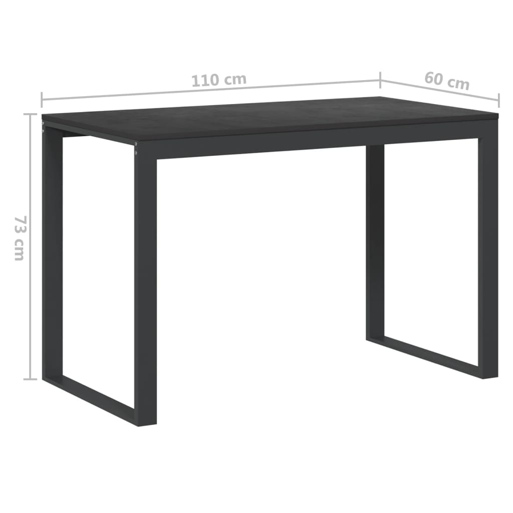 Γραφείο Υπολογιστή Μαύρο 110 x 60 x 73 εκ. από Μοριοσανίδα - PAKOBAZAAR