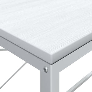 Γραφείο Υπολογιστή Λευκό 110 x 60 x 70 εκ. από Επεξ. Ξύλο - PAKOBAZAAR