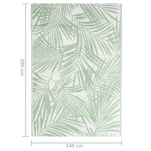 Χαλί εξωτερικού χώρου ARAKIL Πράσινο 140x200 cm PP - Pakobazaar