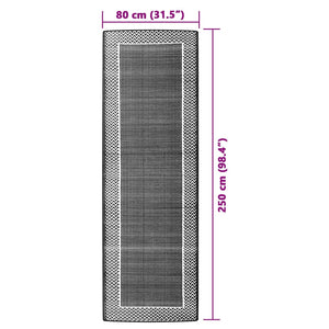 Χαλί εξωτερικού χώρου ARAKIL Πράσινο 80x250 cm PP - Pakobazaar