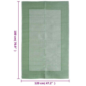 Χαλί εξωτερικού χώρου ARAKIL Πράσινο 120x180 cm PP - Pakobazaar