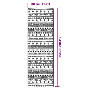 Χαλί εξωτερικού χώρου ARAKIL γκρι 80x250 cm PP - Pakobazaar