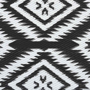 Χαλί εξωτερικού χώρου ARAKIL Μαύρο 120x180 cm PP