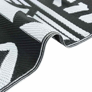 Χαλί εξωτερικού χώρου ARAKIL Μαύρο 160x230 cm PP - Pakobazaar