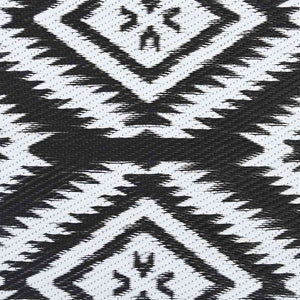 Χαλί εξωτερικού χώρου ARAKIL Μαύρο 160x230 cm PP - Pakobazaar
