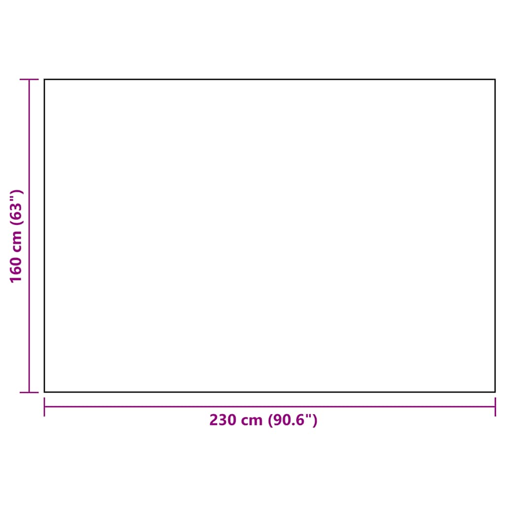 Χαλί εξωτερικού χώρου ARAKIL Μαύρο 160x230 cm PP