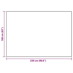Χαλί εξωτερικού χώρου ARAKIL Μαύρο 160x230 cm PP - Pakobazaar