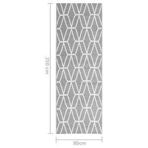 Χαλί εξωτερικού χώρου ARAKIL Γκρι 80x250 cm PP
