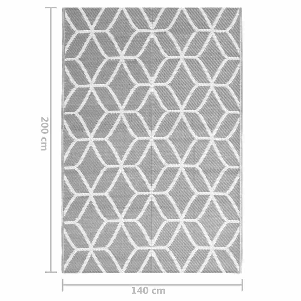 Χαλί εξωτερικού χώρου ARAKIL Γκρι 140x200 cm PP
