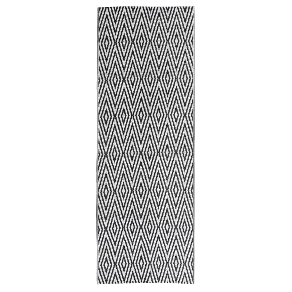 Χαλί εξωτερικού χώρου ARAKIL Μαύρο 80x250 cm PP