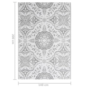 Χαλί εξωτερικού χώρου ARAKIL Ανοιχτό γκρι 140x200 cm PP