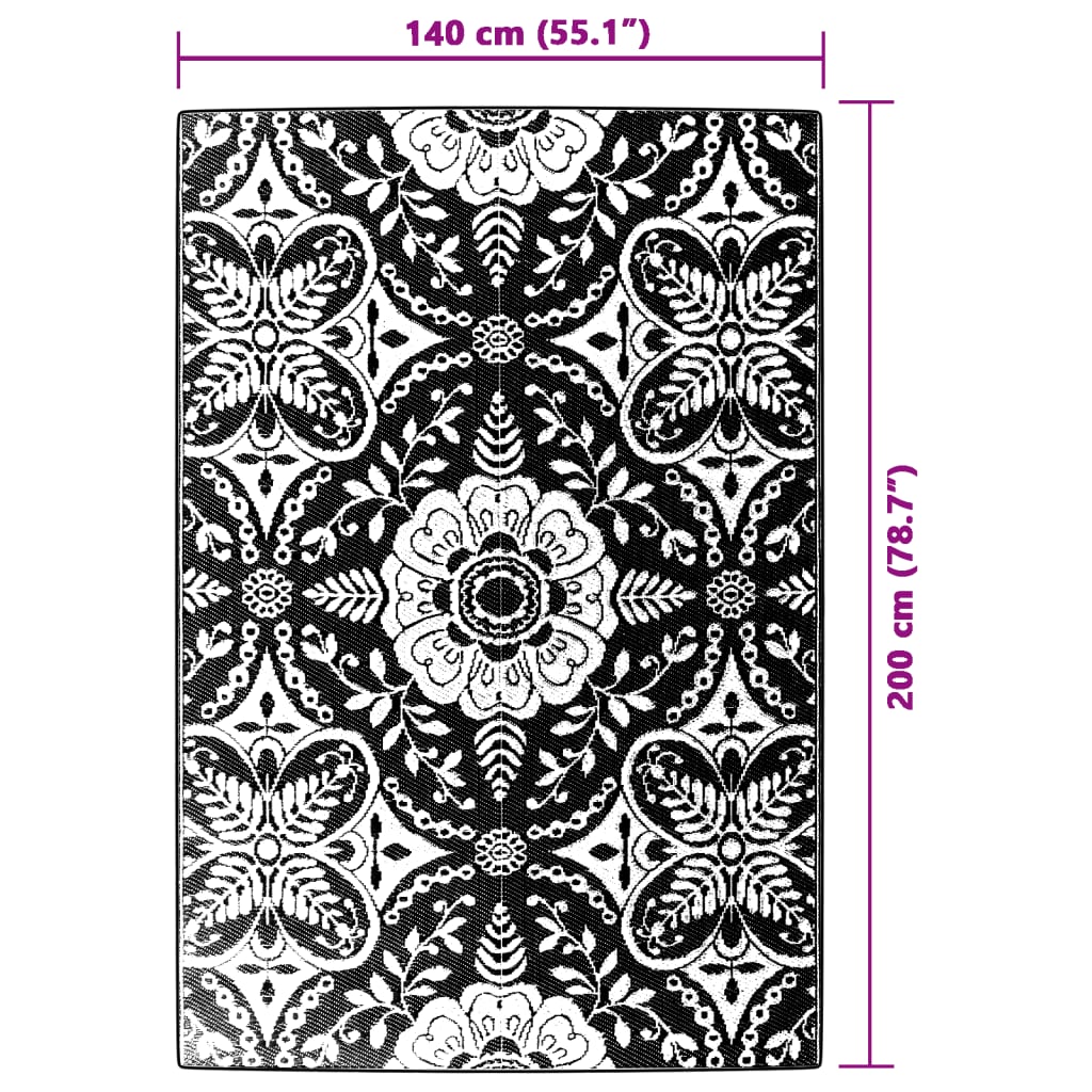 Χαλί εξωτερικού χώρου ARAKIL ροζ 140x200 cm PP