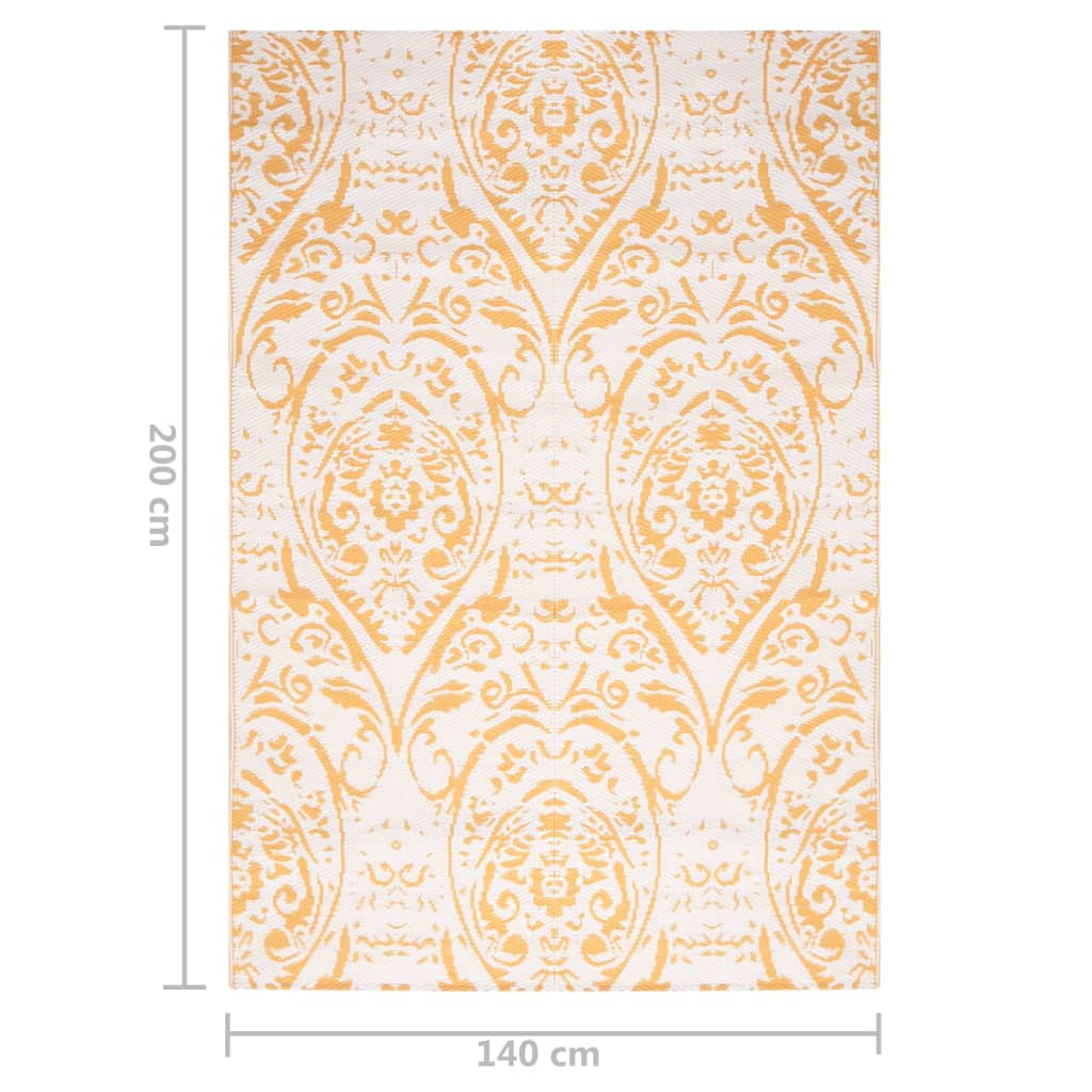 Χαλί εξωτερικού χώρου ARAKIL Κίτρινο 140x200 cm PP